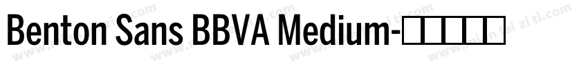 Benton Sans BBVA Medium字体转换